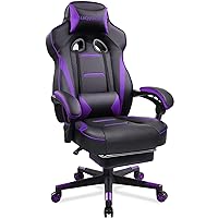 F59-PRT-2024-2 Gaming Chair, 29.92D x 21.65W x 47.24H in, Purple