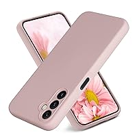 Varikke for Samsung Galaxy A14 5G Case Liquid Silicone, Soft Skin Touch Silicone Gel Rubber Case with Full Camera Lens Protection, Cute Slim Shockproof Protective Cover for Samsung A14 5G, Pink