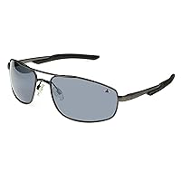 IRONMAN Men's Tracker Sunglasses Polarized Navigator, Gunmetal, 60mm