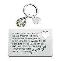 Valentines Gifts for Men Engraved Wallet Insert Card for Boyfriend Husband Wedding Anniversary Card Gifts Christmas Fathers Day Birthday Gifts I Love You Gifts for Him Fiance
