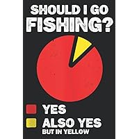Should I Go Fishing Yes Fisher Hobby Fishing Rod Carp Pike Family: Daily Planner Notepad To Do Schedule, Medium 6x9 Inches, 110 Pages, Printed Cover