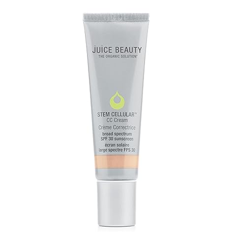 Juice Beauty Stem Cellular CC Cream with Zinc SPF 30, Color-Correcting Face Moisturizer, 1.7 Fl Oz
