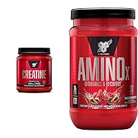 BSN Creatine Monohydrate Powder 60 Servings + Amino X Muscle Recovery Powder 30 Servings