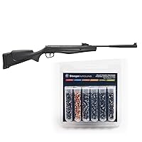 Stoeger S3000-C Compact Airgun - .177 Caliber - Black Synthetic with X-Family Pellet Sampler Pack