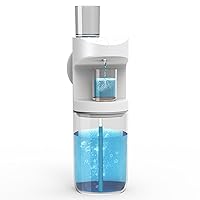 Automatic Mouthwash Dispenser, 550ml (19.35 Oz) Mouthwash Dispenser for Bathroom with Magnetic Cups, 3 Dispensing Levels, Long Standby Time