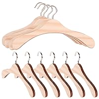 Doll Closet Hangers, Doll Clothes Hangers 10Pcs Wooden 4.7in Miniature Simulation Doll Clothing Rack for Doll Wardrobe Dollhouse Accessories