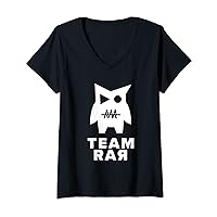 Womens Team Rar V0 Coder Crew V-Neck T-Shirt