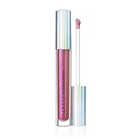 Almay Lip Gloss, Non-Sticky Lip Makeup, Holographic Glitter Finish, Hypoallergenic, 700 Flame, 0.9 Oz