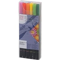Kuretake ZIG Art & Graphic Twin Markers, 12 Colors set (Basic)