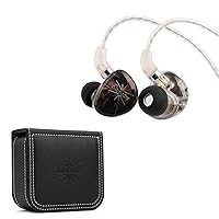 Linsoul Kiwi Ears x Crinacle: Singolo in Ear Monitor(Black) + Kiwi Ears Earbud Case