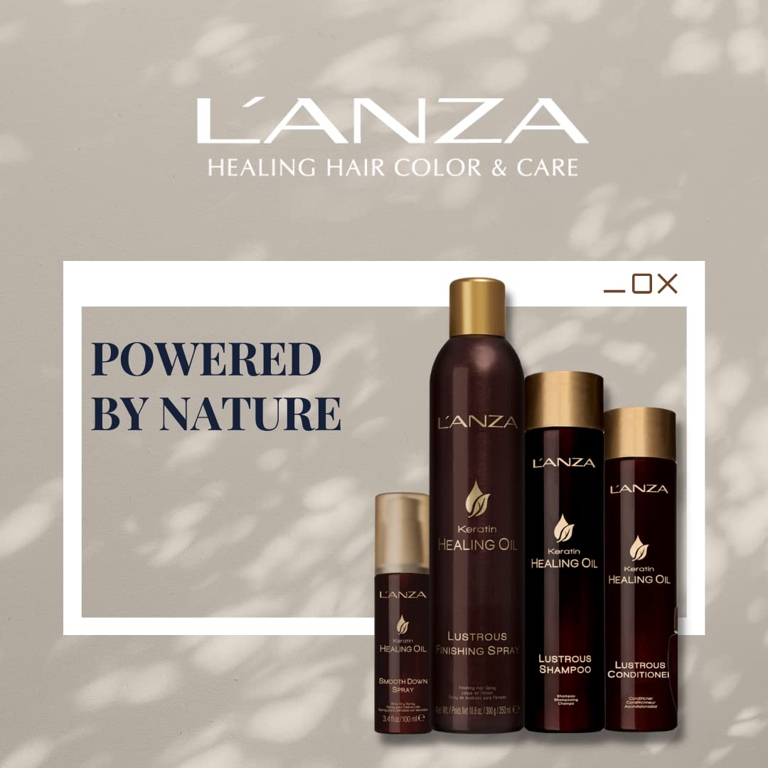 L'ANZA Keratin Healing Oil Lustrous Conditioner for Damaged Hair, Nourishes, Repairs, and Boosts Hair Shine and Strength for a Perfect Silky Look, Sulfate-free, Paraben-free, Gluten-free