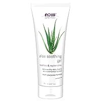 NOW Solutions, Aloe Soothing Gel, Soothing and Replenishing After Sun, Multi-Purpose Formula, 8-Ounce