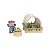 Hape Organic Greenhouse, Green Planet Explorers | Miniature Garden and Gardening Toy, for Kids Ages 3+ Years