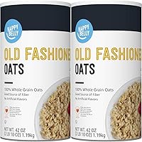 Amazon Brand - Happy Belly Old Fashioned Oats, 2.6 lb (Pack of 2)