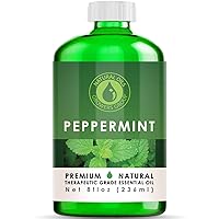 8 oz - Peppermint Essential Oil - Therapeutic Grade Peppermint Oil - 8 Ounce Bottle