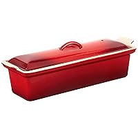 Le Creuset Enameled Cast Iron Pâté Terrine, 2 qt., Cerise Le Creuset Enameled Cast Iron Pâté Terrine, 2 qt., Cerise