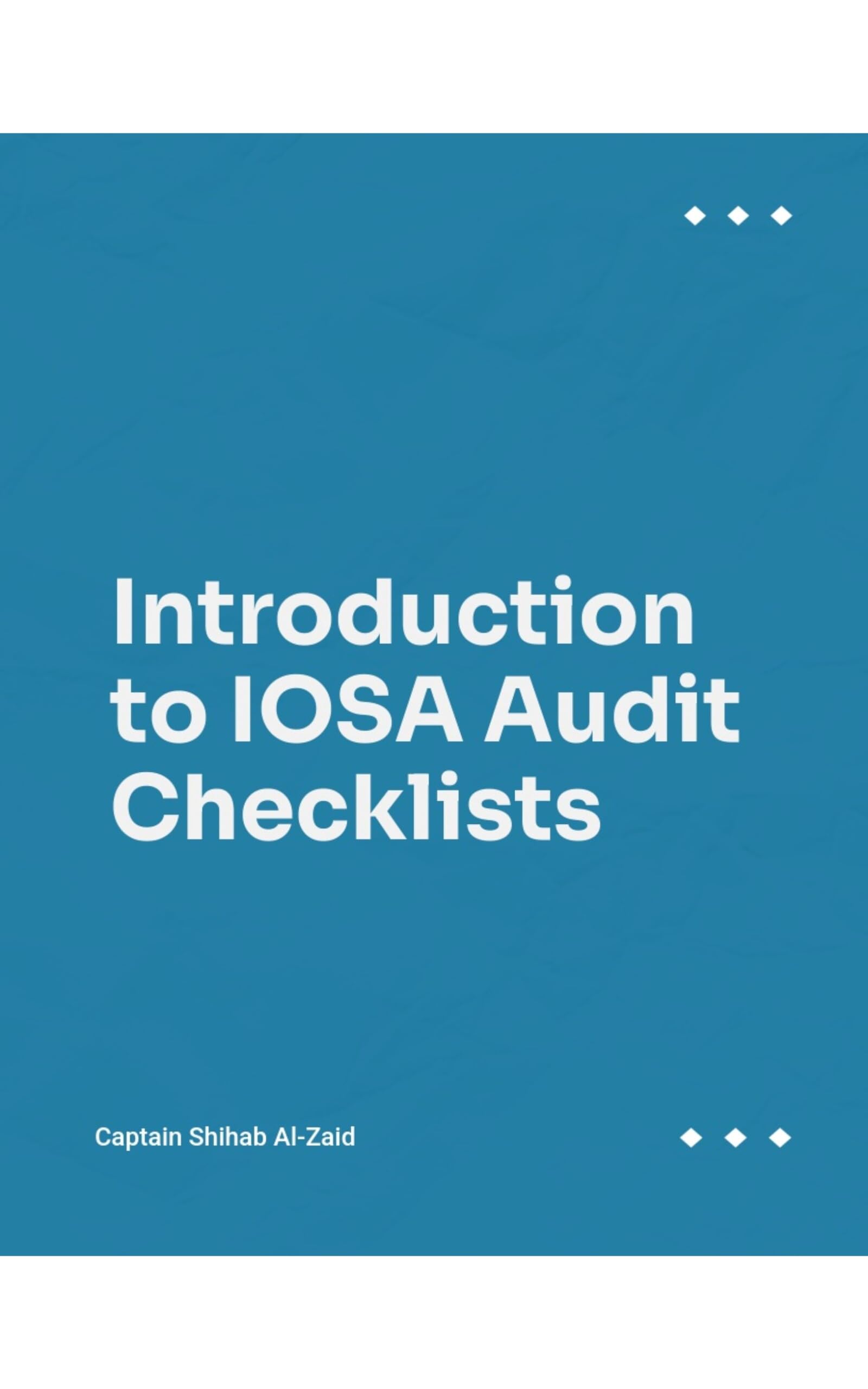 Introduction to IOSA Audit Checklists