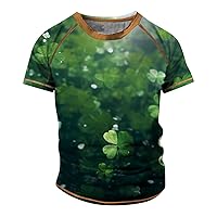 Men's Short Sleeve T Shirts Raglan T-Shirt Retro Short Round Neck Letter Printing Tops Thermal Shirts, S-6XL