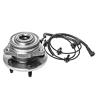 Front Left Wheel Hub and Bearing Assembly Driver Side Compatible with 2002-2007 Jeep Liberty (4-Wheel ABS Only) AUQDD 513176 [5 Lug Hub, W/ABS]