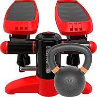 Mini Stepper - Red Bundle with Kettlebell 22lb