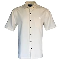 Indygo Smith Poly/Rayon Herringbone Mens Shirt Linen XL Tall