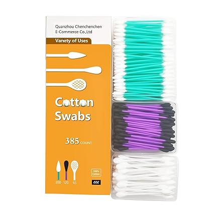 [3 in 1] Precision Cotton Swab Set Has A Variety of Cotton Tips for Makeup - 385PCS