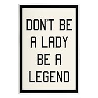 Stupell Industries Lady Legend Phrase Wall Plaque Art by Daphne Polselli