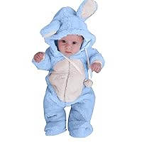 Boys 18-24 Month Clothes Toddler Baby Boys Girls Winter Cute Hooded Fleece Jumpsuit Romper Rompers Pack