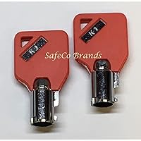 Kone Elevator Keys K1 Fire Service Keys FEO-K1 Recall Reset 2-Key Set HPC Brand for Kone Keys K1