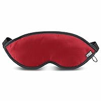 Lewis N. Clark Comfort Sleep Mask | Eye Mask for Travel | Comfortable & Breathable | Light Blocking & Adjustable | Burgundy