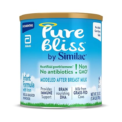 Pure Bliss by Similac Infant Formula, Gentle, Easy to Digest, Non-GMO, Powder, 24.7-oz Can