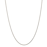 14k Rose Gold .8mm Light-Baby Rope Chain