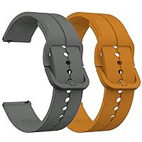 Silicone Watch Bands 20mm 22mm - Quick Release - Silky Soft Silicone Release Strap for Women Men