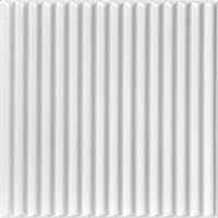 A La Maison Ceilings R133 Corrugated Pre-Painted Foam Glue-up Ceiling Tile (259.2 sq. ft./Case), Pack of 96, Ultra Pure White - Satin (Behr)