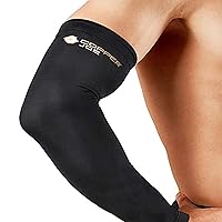 Copper Joe Compression Arm Sleeve - Orthopedic Brace for Arthritis, Forearm, Bicep, Triceps. Tennis Elbow and Basketball Elbow Sleeve for Men and Women (2X-Large)