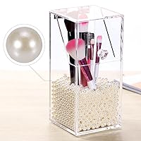 Artificial Pearl, 1300PCS Smooth Glossy Color 2Colors Bead Decoration for Makeup Organizer for Decorations(White, 12)