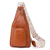 Crossbody Waist Pack Chest Bag for Teen Girl PU Fanny Pack Large Capacity Sports Bag Versatile Travel Bag Belt Bags