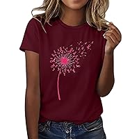 Womens Valentines Graphic Tee Shirts Summer Short Sleeve Crew Neck T Shirts Tops Breathable Comfy Lightweight Tunic
