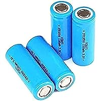 Compatible for 3.2V 18500 Rechargeable Lithium Battery LiFePo4 Cell 1100mah for Solar LED Light 4pcs