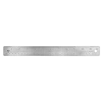 Westcott Stainless Steel Office Ruler with Non Slip Cork Base, 12 inch (10415)