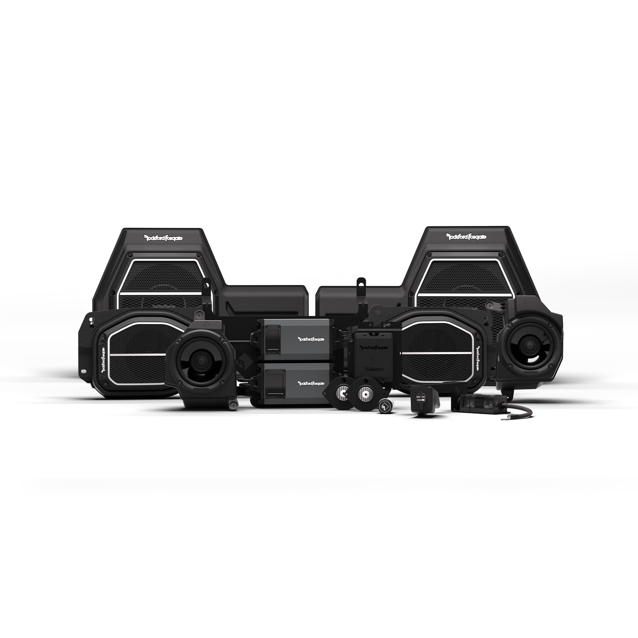 Rockford Fosgate 18WRNGLER-STG5 All-in-One 1,800-Watt Audio System Kit for Select 2018-2023 Jeep Wrangler JL