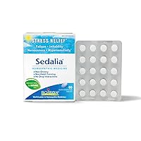 Sedalia Tablets Homeopathic Medicine for Stress Relief, Fatigue, Irritability, Nervousness, Hypersensitivity, Non-drowsy, 60 Count