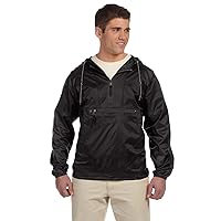 Men's Nylon Packable Pullover Hooded Jacket