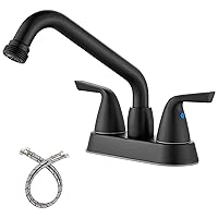 Aolemi Utility Laundry Sink Faucet,4 Inch Centerest Laundry Faucets for Utility Sink,Laundry & Utility Room Sink Faucet,with Swivel Spout and 3/4