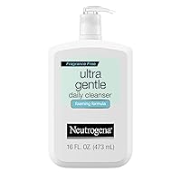 Ultra Gentle Foaming and Hydrating Face Wash for Sensitive Skin, Gently Cleanses Without Over Drying, Oil-Free, Soap-Free, 16 fl. oz