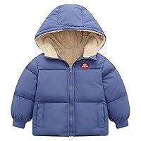 Winter Kid Toddler Boy Girl Warm Fleece Hooded Jacket Coat Outwear Toddler Boys Winter Coats 5t Tall Lightweight