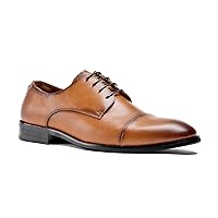 Men's Wingtip Dress Shoes Classic Italy Formal Oxford Shoes Modern Cap Toe Derby Shoes