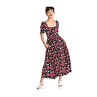 Hell Bunny Kate Heart Love Moon and Stars Vintage Retro Valentine's Day Maxi Pinup Dress