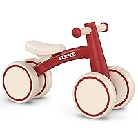 SEREED Baby Balance Bike for 1 Year Old Boys Girls 12-24 Month Toddler Balance Bike, 4 Wheels Toddler First Bike, First Birthday Gifts