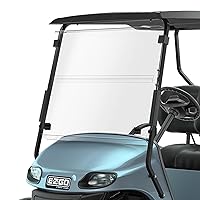 EZGO TXT 2014-Up Golf Cart Windshield, Foldable & Impact Resistant EZGO TXT 2014-Up Windshield Clear